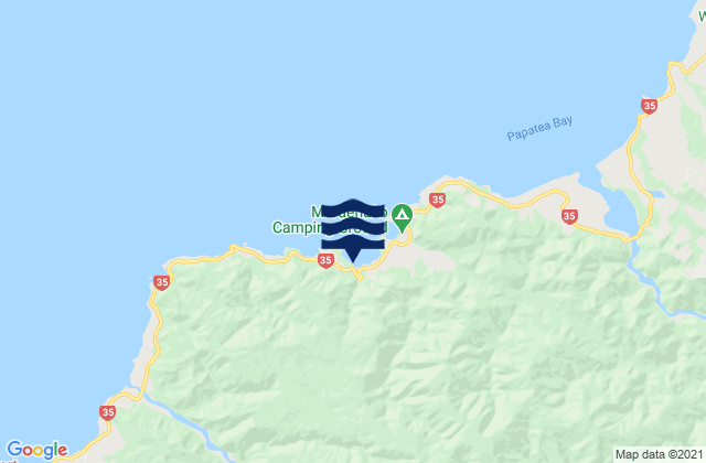 Karte der Gezeiten Whanarua Bay, New Zealand