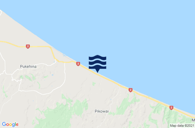 Karte der Gezeiten Whangaroa Bay, New Zealand