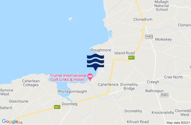 Karte der Gezeiten White Strand, Ireland