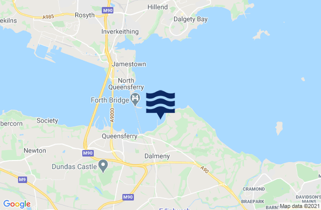 Karte der Gezeiten Whitehouse Bay, United Kingdom