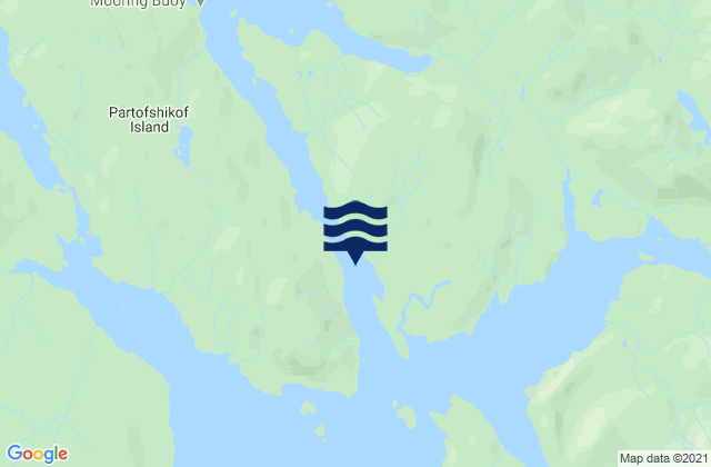 Karte der Gezeiten Whitestone Narrows Neva Strait, United States