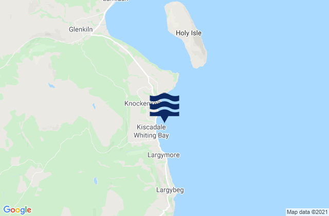 Karte der Gezeiten Whiting Bay Beach, United Kingdom