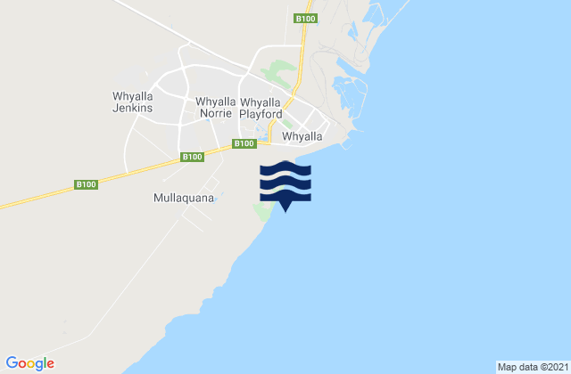 Karte der Gezeiten Whyalla, Australia