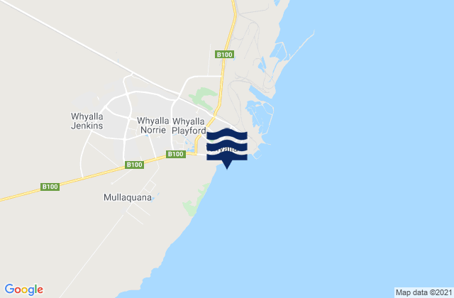Karte der Gezeiten Whyalla, Australia