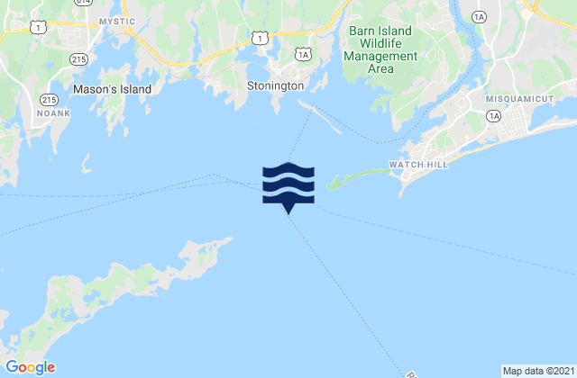 Karte der Gezeiten Wicopesset island NE of, United States