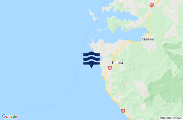 Karte der Gezeiten Wilson Bay, New Zealand