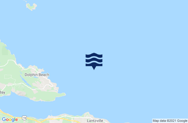 Karte der Gezeiten Winchelsea Islands, Canada