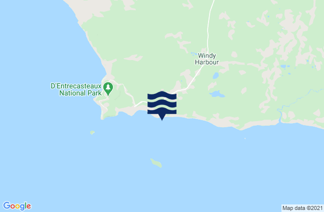 Karte der Gezeiten Windy Harbour, Australia