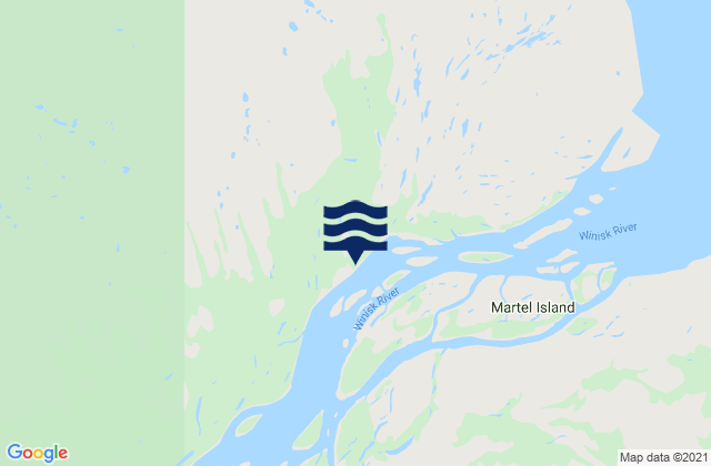 Karte der Gezeiten Winisk, Canada
