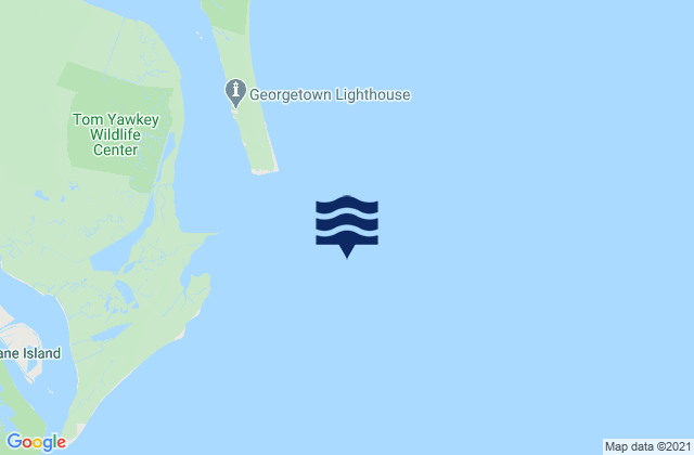 Karte der Gezeiten Winyah Bay Entrance (south Jetty), United States