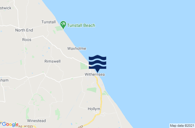 Karte der Gezeiten Withernsea Beach, United Kingdom