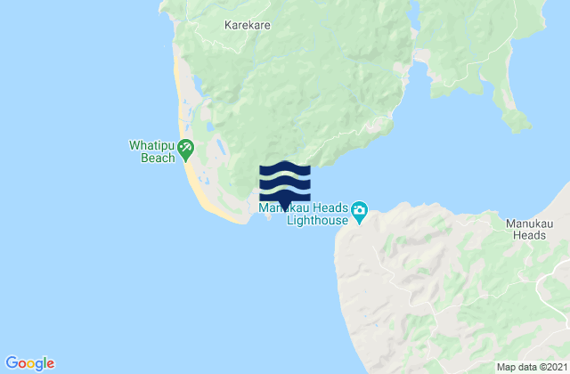 Karte der Gezeiten Wonga Wonga Bay, New Zealand