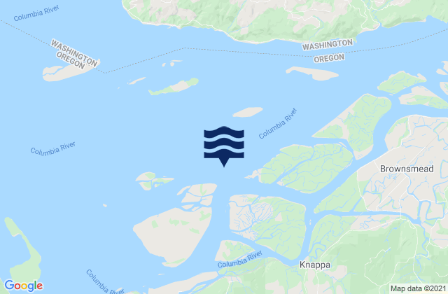 Karte der Gezeiten Woody Island Channel (off Seal Island), United States