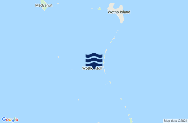 Karte der Gezeiten Wotho Atoll, Marshall Islands