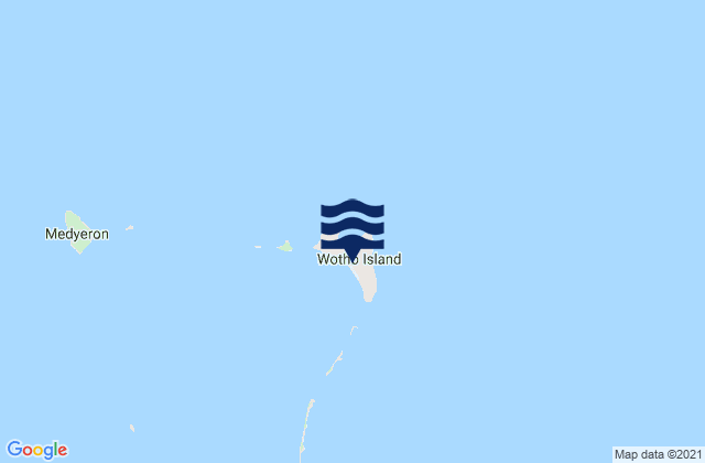 Karte der Gezeiten Wotho, Marshall Islands