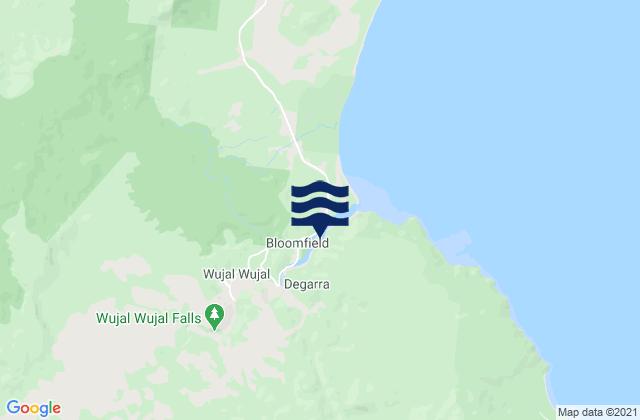 Karte der Gezeiten Wujal Wujal, Australia