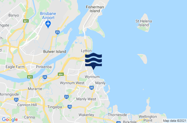 Karte der Gezeiten Wynnum, Australia