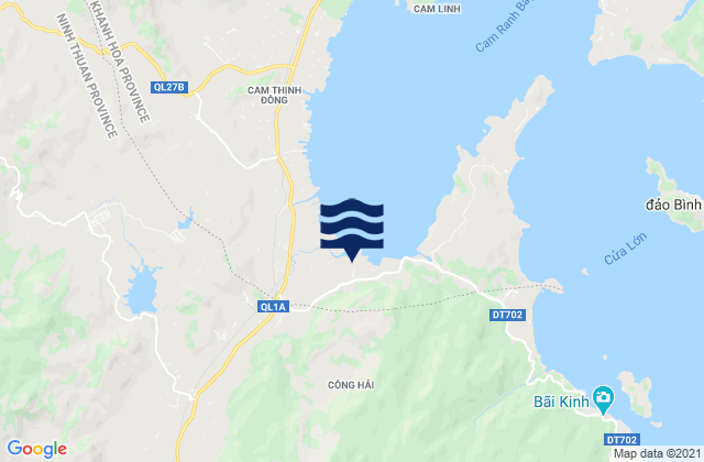 Karte der Gezeiten Xã Công Hải, Vietnam