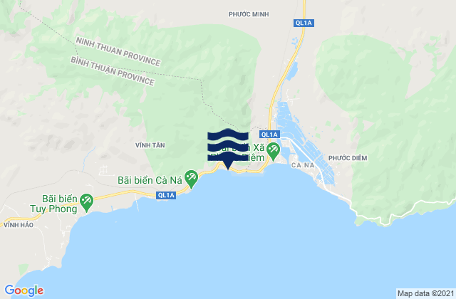 Karte der Gezeiten Xã Nhị Hà, Vietnam