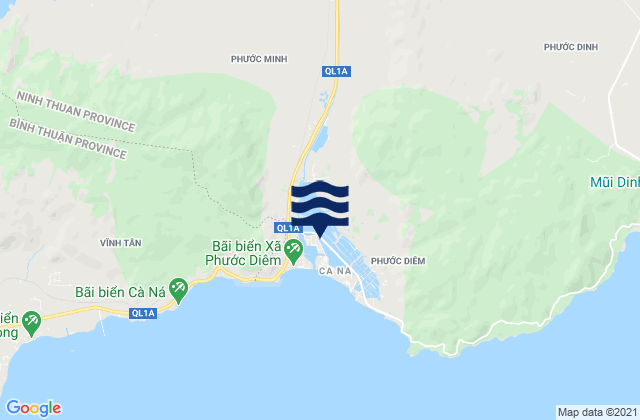 Karte der Gezeiten Xã Phước Minh, Vietnam