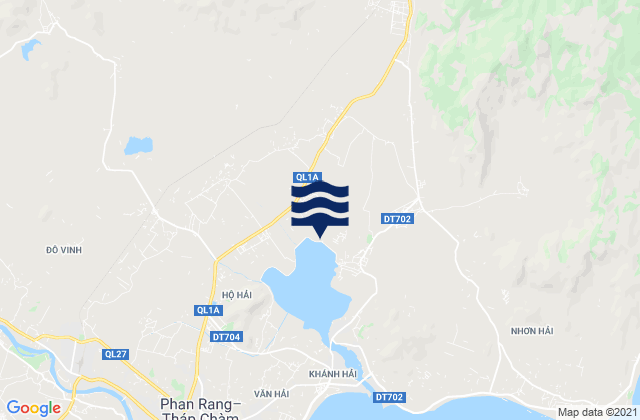 Karte der Gezeiten Xã Tân Hải, Vietnam
