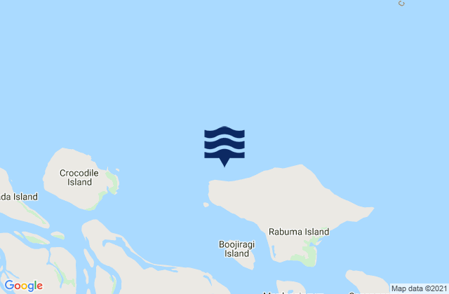 Karte der Gezeiten Yabooma Island, Australia
