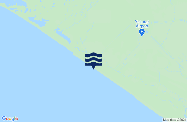 Karte der Gezeiten Yakutat (Cannon Beach), United States