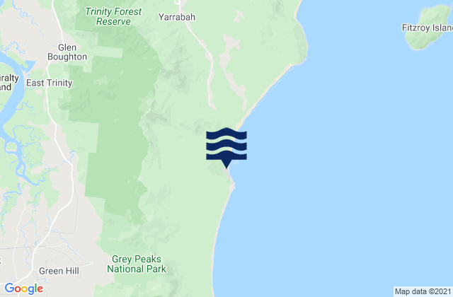Karte der Gezeiten Yarrabah, Australia