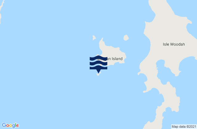 Karte der Gezeiten Yee To Wappah Island, Australia