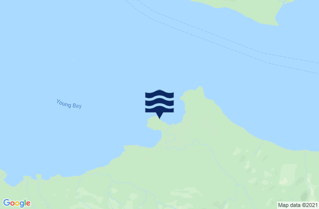 Karte der Gezeiten Young Bay, United States