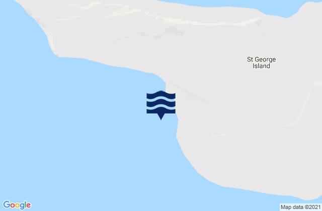 Karte der Gezeiten Zapadni Bay St George Island, United States