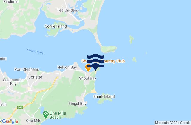 Karte der Gezeiten Zenith Beach, Australia
