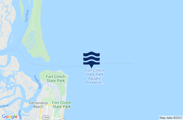 Karte der Gezeiten south jetty, United States