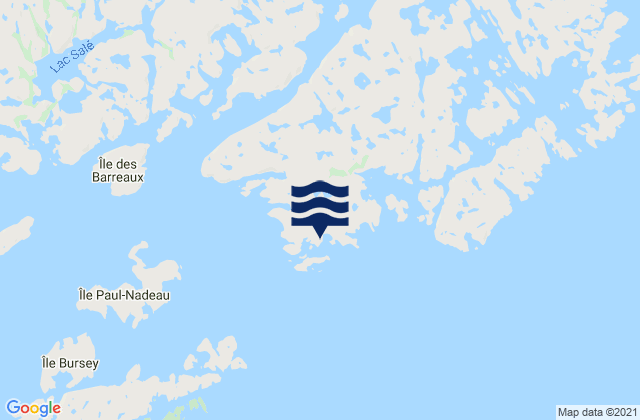 Karte der Gezeiten Île Maurice, Canada