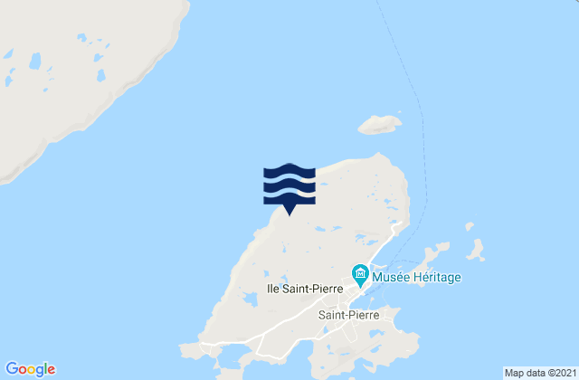 Karte der Gezeiten Île Saint-Pierre, Saint Pierre and Miquelon