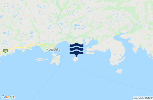 Karte der Gezeiten Île Verte, Canada