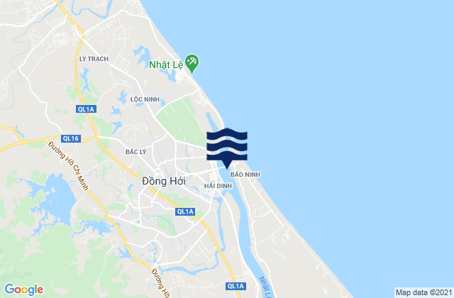 Karte der Gezeiten Đồng Hới, Vietnam