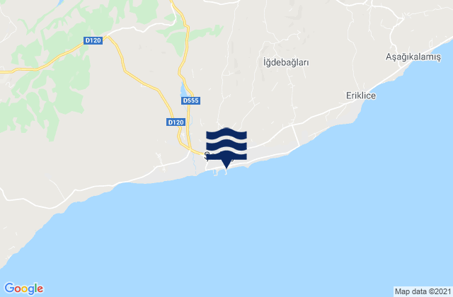 Karte der Gezeiten Şarköy, Turkey