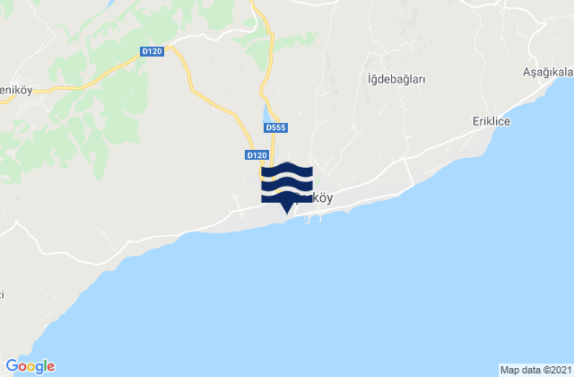 Karte der Gezeiten Şarköy İlçesi, Turkey